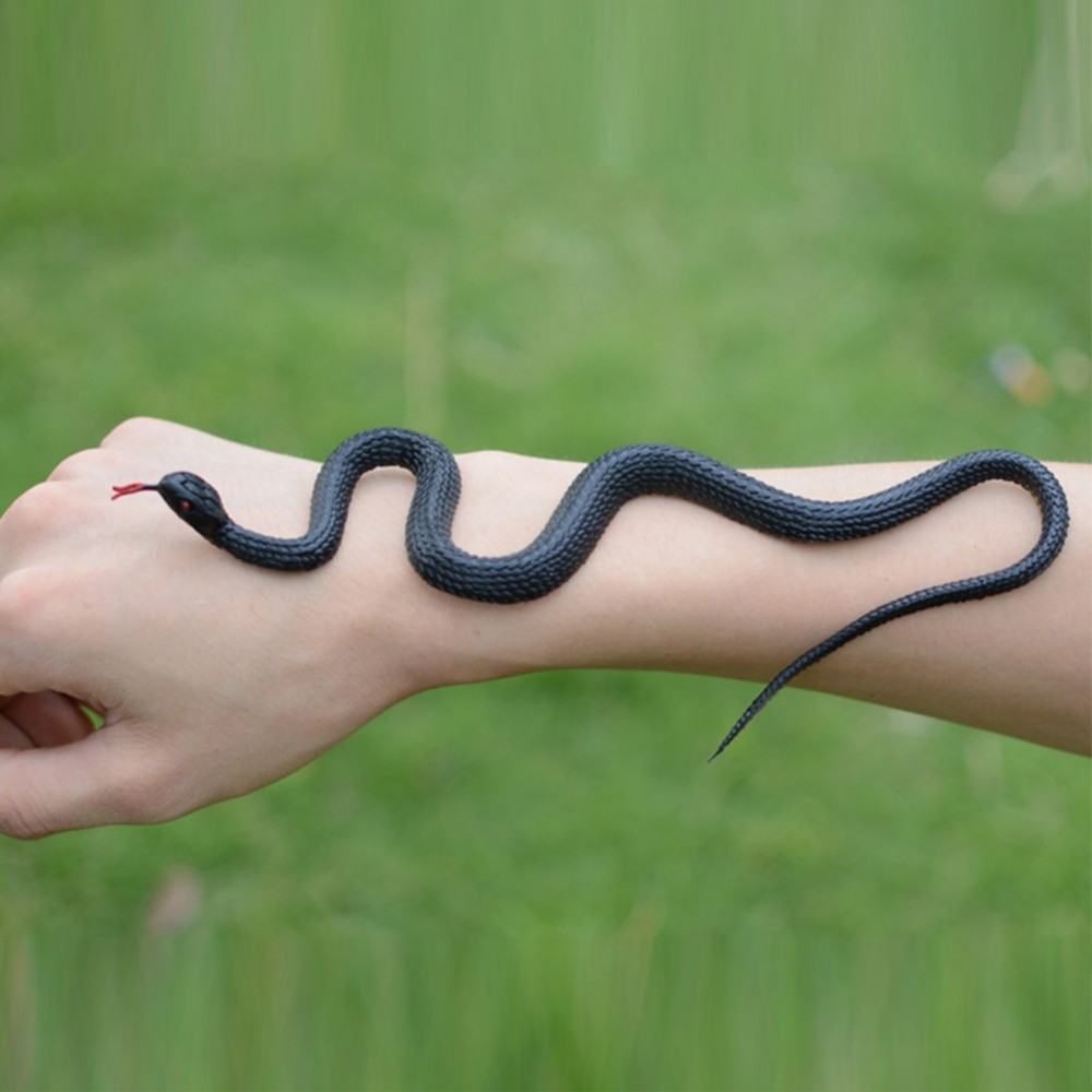 High Simulation Rubber Snake Toy Animals Model Funny Scary Snake Kids Gag Toys Prank Jokes Toys Halloween Prank Prop For Decor
