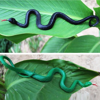 High Simulation Rubber Snake Toy Animals Model Funny Scary Snake Kids Gag Toys Prank Jokes Toys Halloween Prank Prop For Decor
