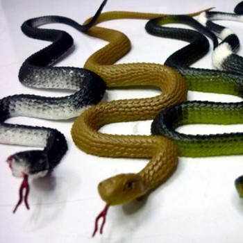 High Simulation Rubber Snake Toy Animals Model Funny Scary Snake Kids Gag Toys Prank Jokes Toys Halloween Prank Prop For Decor