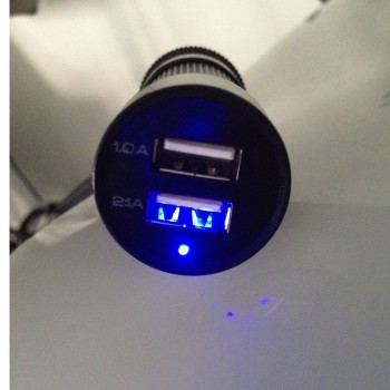 Car Charger Universal 12V 24V To 5V 2Port USB Charger Adapter For Cell phone GPS Car Styling @#113