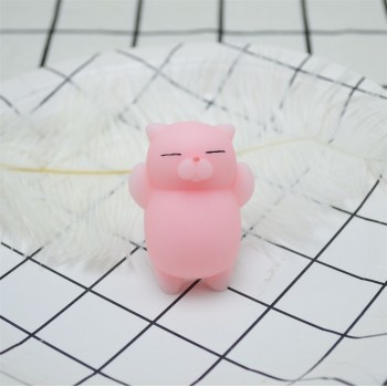 Cute Cartoon Squeeze Squishy Kawaii Pink Cat Home Decor Toys Stress Reliever Slow Rising Fun Toys For Adults Anti Stress Cat 20b