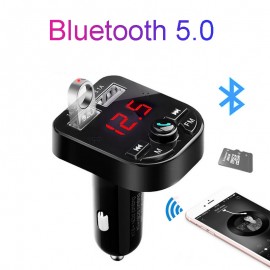 car mp3 music player Bluetooth 5.0 receiver FM transmitter Dual USB car charger U disk / TF card lossless music player