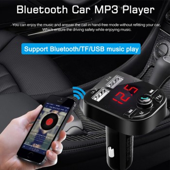 car mp3 music player Bluetooth 5.0 receiver FM transmitter Dual USB car charger U disk / TF card lossless music player
