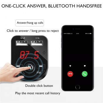 car mp3 music player Bluetooth 5.0 receiver FM transmitter Dual USB car charger U disk / TF card lossless music player