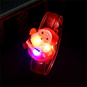 2018 Hot Sale Cute New Style Children Toy Cartoon Animals And Flowers Night Light Plastic Wrist Belt  Christmas Toy Dropshopping