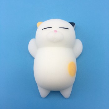 Anti-stress Squishy Toys Phone Strap Mini Soft Silicone Hand Squeeze Squishy Animals Cat Kawaii Rubber Squishes Antistress Toy