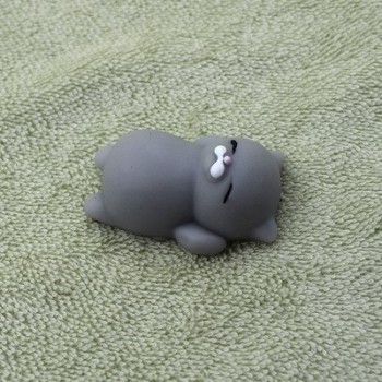 Anti-stress Squishy Toys Phone Strap Mini Soft Silicone Hand Squeeze Squishy Animals Cat Kawaii Rubber Squishes Antistress Toy