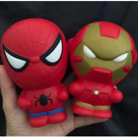 Super Hero Squishy Slow Rising Iron Man Spiderman Squishies Toy Jumbo Squeeze Stress Relief Toys For Kid