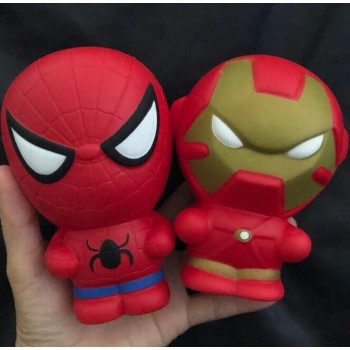 Super Hero Squishy Slow Rising Iron Man Spiderman Squishies Toy Jumbo Squeeze Stress Relief Toys For Kid