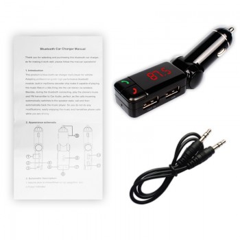 Car Bluetooth FM Transmitter HandsFree Car MP3 Player Audio Player Wireless Modulator USB Charger for Mobile Phone