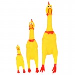Screaming Duck gadgets novelty Yellow rubber Dog Toy Fun Novelty Squawking Screaming Shrilling Rubber Chicken toy High Quality