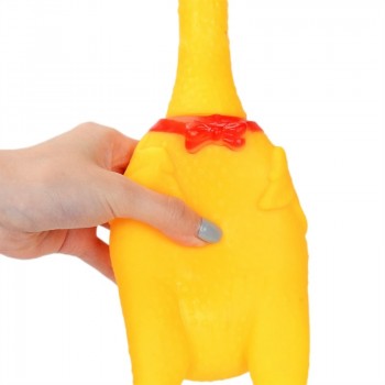 Screaming Duck gadgets novelty Yellow rubber Dog Toy Fun Novelty Squawking Screaming Shrilling Rubber Chicken toy High Quality