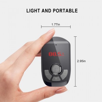 MEIDI FM Transmitter Car Charger Wireless Bluetooth Car Kit  Hands Free MP3 Player  Dual USB Car Charger AUX