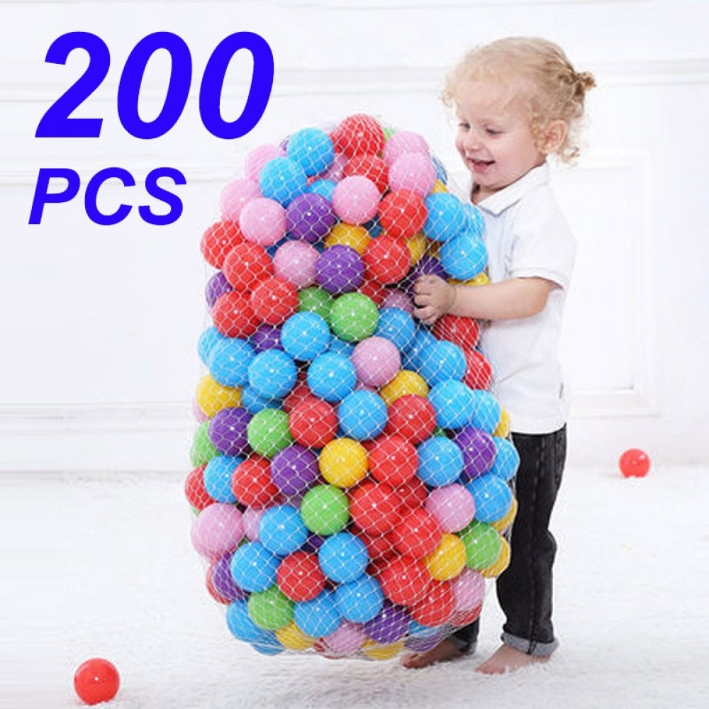 200 PCS/bag Outdoor Sport Ball Colorful Soft Water Pool Ocean Wave Ball Baby Children Funny Toys Eco-Friendly Stress Air Ball