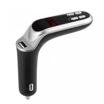 AUTO Car-styling Bluetooth Car Kit Handsfree FM Transmitter Radio MP3 Player USB Charger amp; AUX  Car Charger C811050