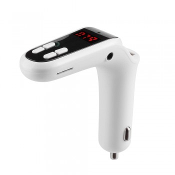 AUTO Car-styling Bluetooth Car Kit Handsfree FM Transmitter Radio MP3 Player USB Charger amp; AUX  Car Charger C811050