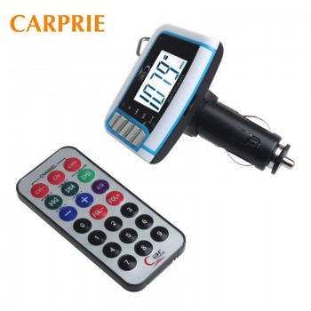 2018 New Handfree 12V LCD Wireless FM Transmitter Car MP3 Player SD TF Card USB Drive Remote Auto AUX Audio Adapteramp;Wholesale