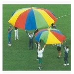 2M/3M/3.6M/4M/5M/6M Diameter Outdoor Rainbow Umbrella Parachute Toy Jump-Sack Ballute Play For Kids