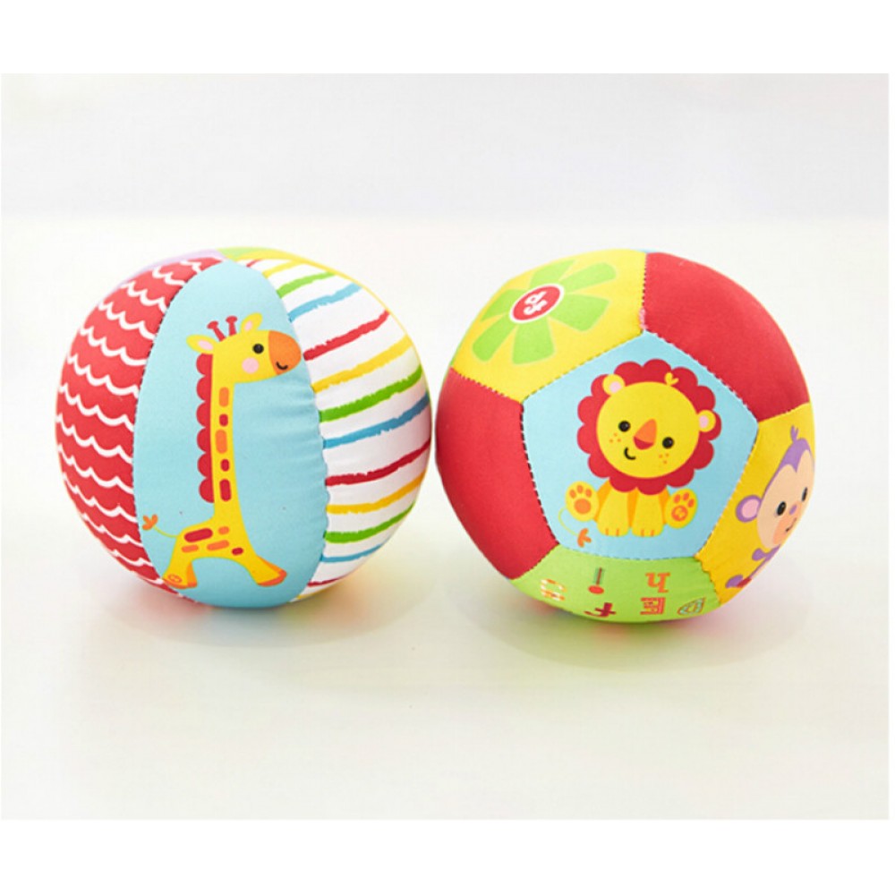 1pcs Baby Toys Animal Ball Soft Stuffed Toy Balls Baby Rattles Infant Babies Body Building Ball Kids Education Toy