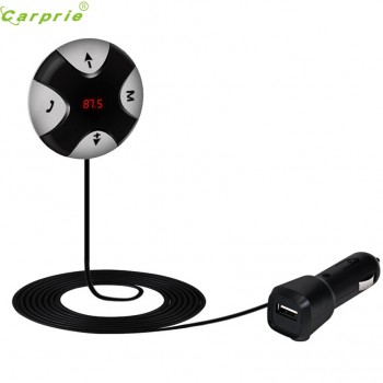 High Quality Handsfree Wireless Bluetooth 4.0 FM Receiver 3.5mm TF Car Kit Mp3 Player AUX