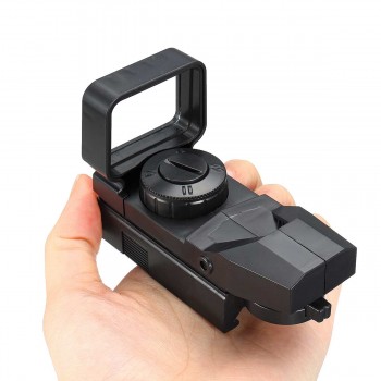 New Black Tactical Holographic Reflex Adjust Red Dot Sight Scope For Hunting EC Toy Accessory