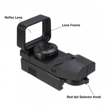 New Black Tactical Holographic Reflex Adjust Red Dot Sight Scope For Hunting EC Toy Accessory