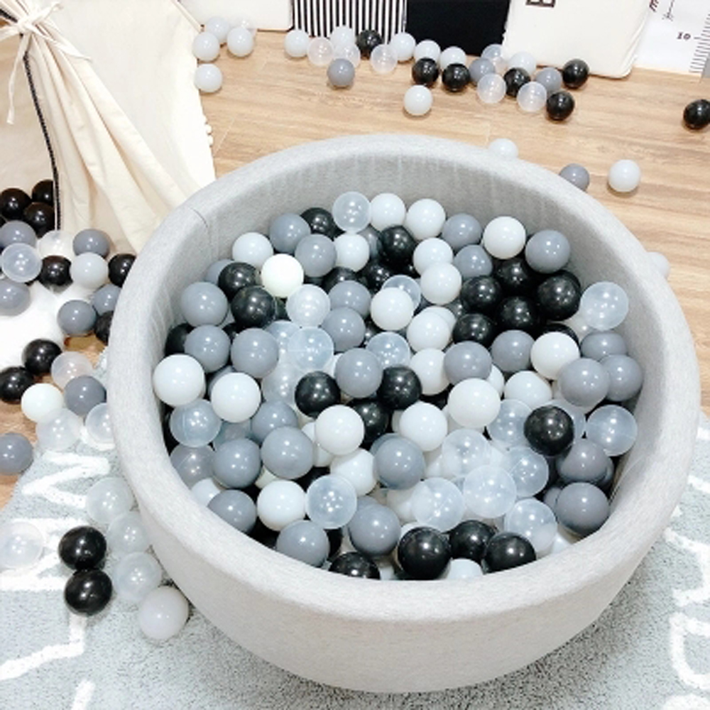 100pcs/lot Eco-Friendly Pink White Soft Plastic Water Pool Ocean Wave Ball Baby Funny Toys Stress Air Ball Outdoor Fun Sports