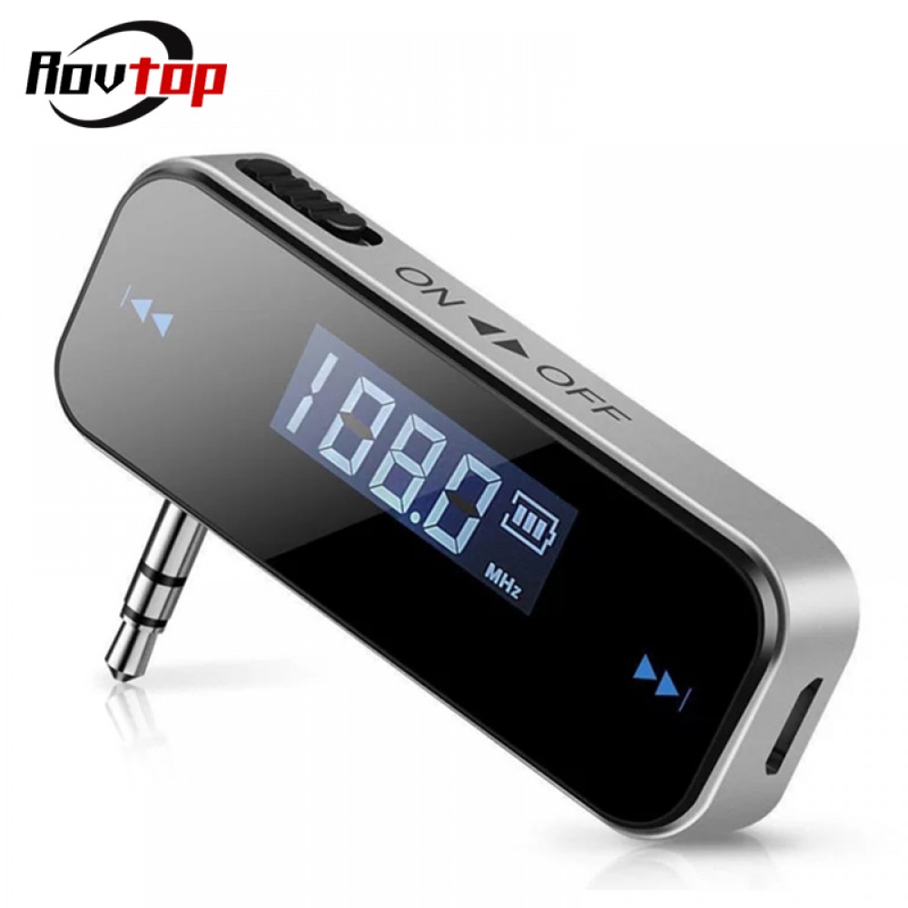 Rovtop Wireless 3.5mm Jack Car FM Transmitter In-car MP3 Player Music Audio FM Transmitter For iPhone Samsung iPad Xiaomi Z2