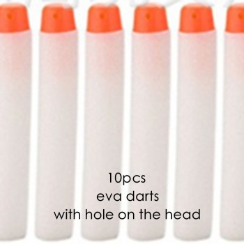 50/100/200 Pcs Light EVA Bullet Darts For NERF Belt Soft Gun Mask Wear Goggle Bullet Darts Elite Series Blasters Kid For Toy Gun