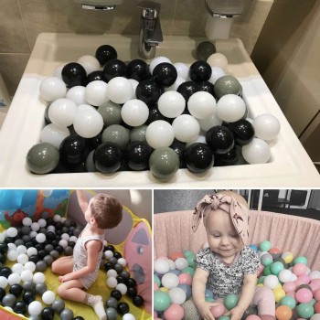 100pcs Eco-Friendly Plastic Ball Toys Soft Ocean The Pool Balls Baby Swimming Pit Toy Funny Outdoor Indoor Sports Kid Toy 5.5cm