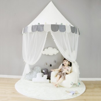 Kids Teepee Tents Children Play House Cotton Bed Tent Canopy Foldable Crib Tent Baby Room Decor Birthday Gifts Photography Props