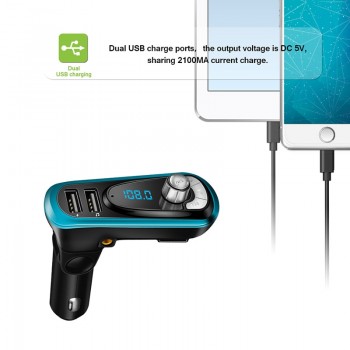 FM Transmitter 3-in-1 Bluetototh Car Kit MP3 Player Car Modulator Radio Dual Port  Car Charger for iPhone for Samsung