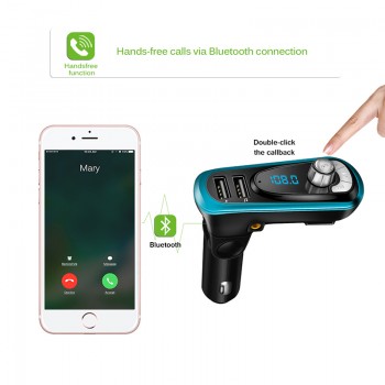 FM Transmitter 3-in-1 Bluetototh Car Kit MP3 Player Car Modulator Radio Dual Port  Car Charger for iPhone for Samsung