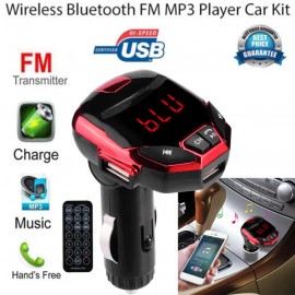 Car-styling AUTO Wireless Bluetooth LCD FM Transmitter Modulator USB Car Kit MP3 Player SD Remote  july21