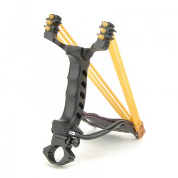 Stainless steel heavy slingshot, outdoor hunting fishing shooting a slingshot. Outdoor shooting toys, childrens classic toys.
