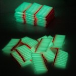 40pcs Fluorescence Toy Orbeez Gun Luminous Bullets for Nerf Series Blasters Refill Clip Darts EVA Soft Bullets glow in the dark