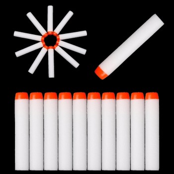 40pcs Fluorescence Toy Orbeez Gun Luminous Bullets for Nerf Series Blasters Refill Clip Darts EVA Soft Bullets glow in the dark