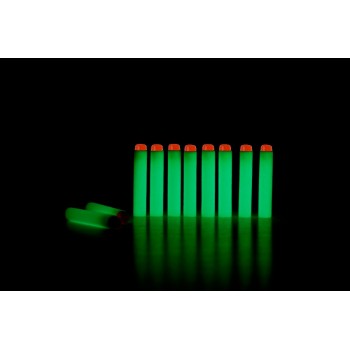 40pcs Fluorescence Toy Orbeez Gun Luminous Bullets for Nerf Series Blasters Refill Clip Darts EVA Soft Bullets glow in the dark