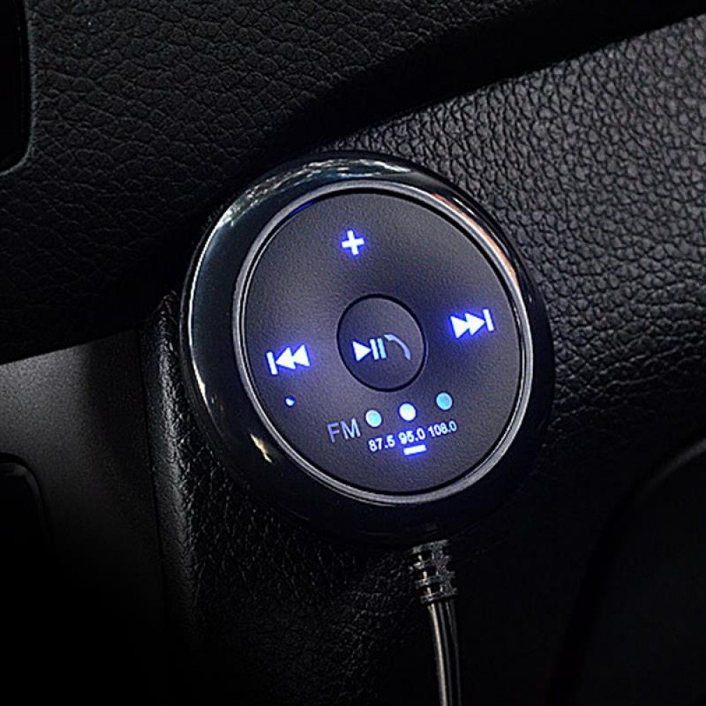 AOZBZ Bluetooth Car AUX Speaker USB Power FM Radio Aux Wireless Hands-Free Call Car Kit Music Receiver Adapter With LED Display