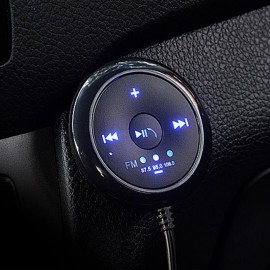 AOZBZ Bluetooth Car AUX Speaker USB Power FM Radio Aux Wireless Hands-Free Call Car Kit Music Receiver Adapter With LED Display
