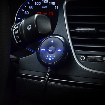 AOZBZ Bluetooth Car AUX Speaker USB Power FM Radio Aux Wireless Hands-Free Call Car Kit Music Receiver Adapter With LED Display