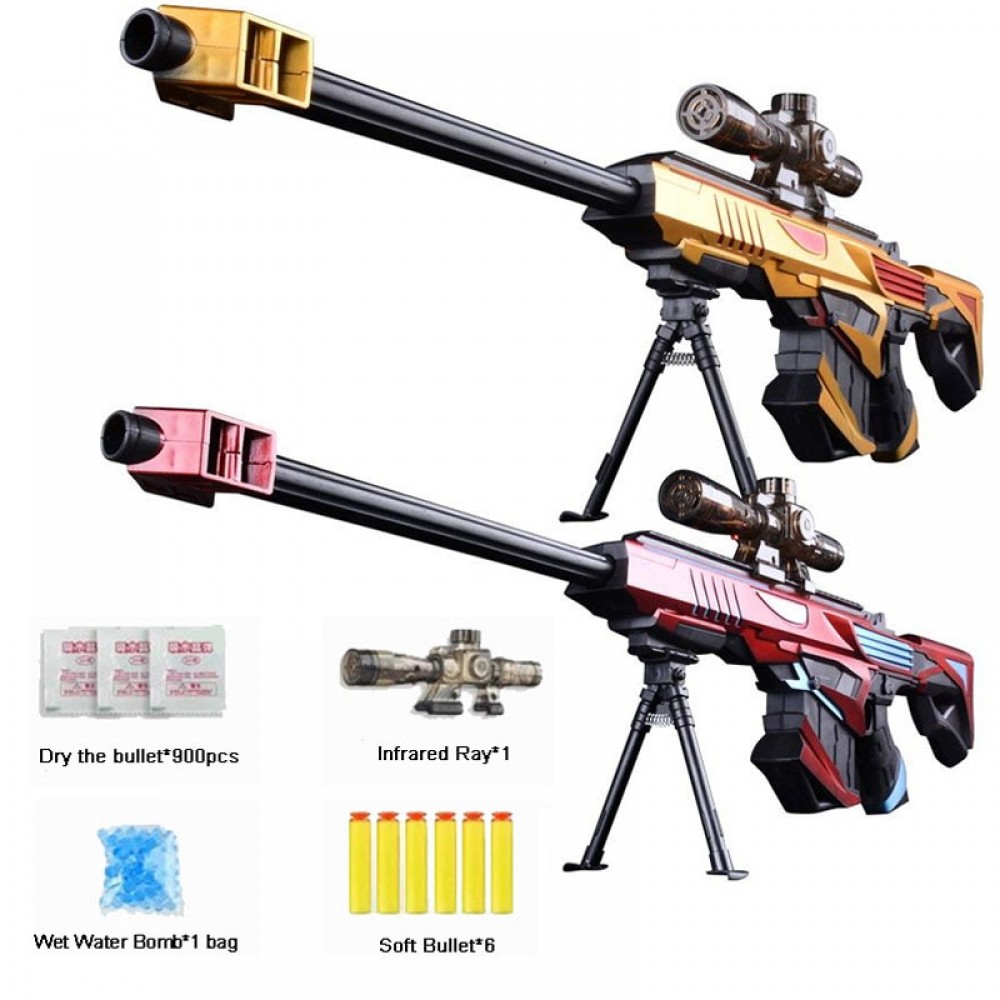 Plastic Infrared Water Bullet Gun Toy For Children Boys Sniper Rifle Pistol Soft Paintball Outdoor Toys Shooting Gun Kids Gifts