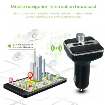 JINSERTA Car MP3 Music Player 2 USB Car Charger Wireless FM Transmitter Handsfree Call Bluetooth Car Kit Support TF Card