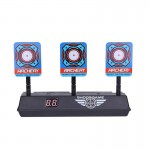 Shooting Target Kids Sound Light Shooting Game High Precision Scoring Auto Reset Electric Gun Target Accessories for Nerf Toys