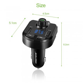 New FM Transmitter Bluetooth 4.0 Car Kit  Modulator 3.1A Dual USB Car Charger Support TF Card U Disk Play Music Player DC 12/24V