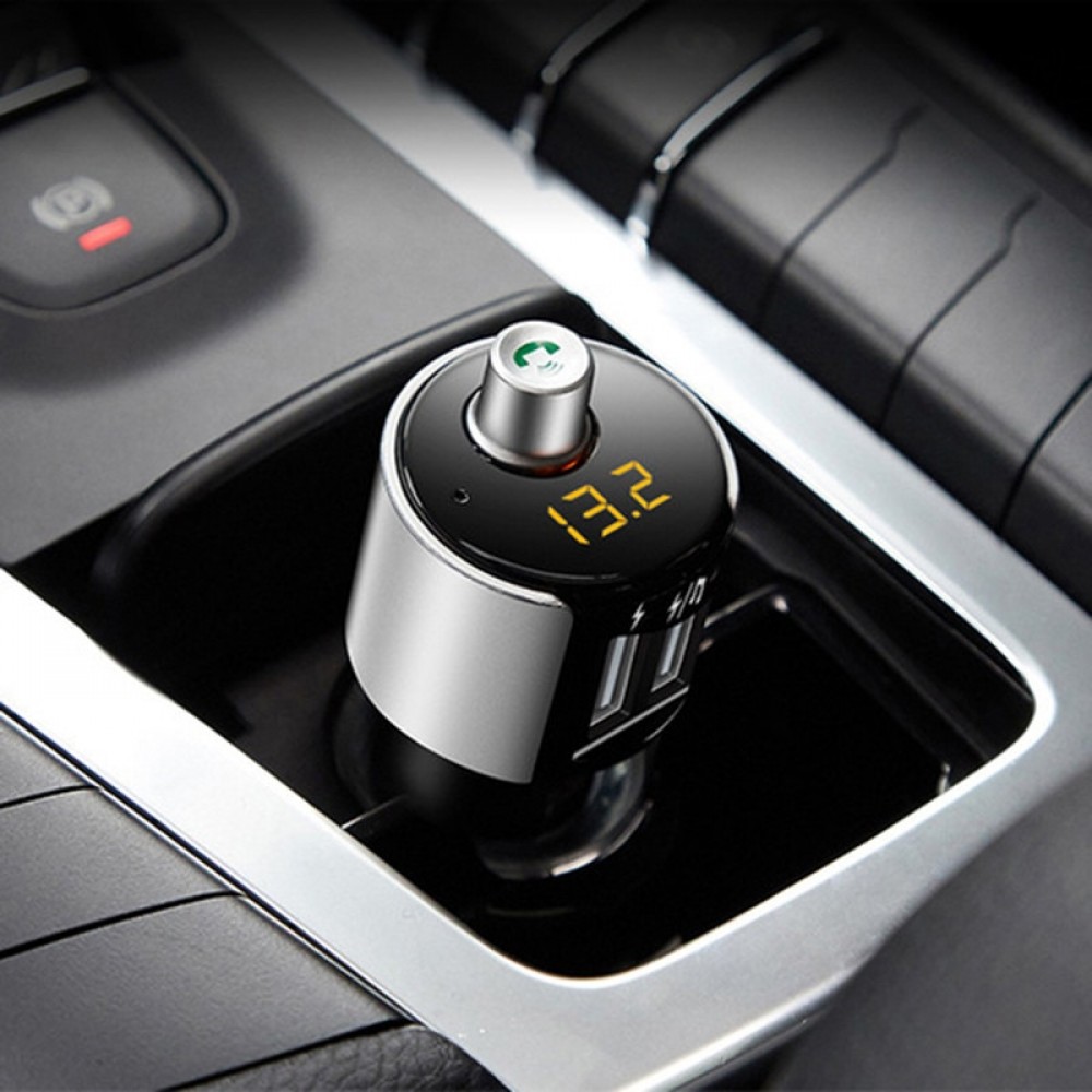 Wireless Bluethooth Car Bluetooth Kit FM Transmitter Modulator Wireless Radio Adapter Dual USB Charger MP3 Player#236409