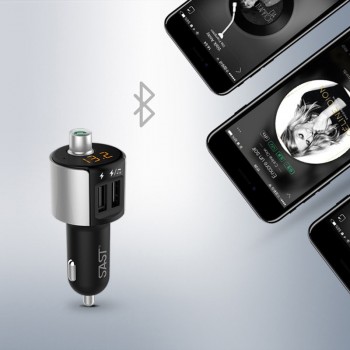 Wireless Bluethooth Car Bluetooth Kit FM Transmitter Modulator Wireless Radio Adapter Dual USB Charger MP3 Player#236409