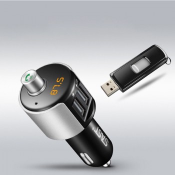 Wireless Bluethooth Car Bluetooth Kit FM Transmitter Modulator Wireless Radio Adapter Dual USB Charger MP3 Player#236409