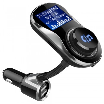 Bluetooth Car Kit FM Transmitter Modulator Wireless Hands-free Calling MP3 Player With TF U Disk Dual USB Charging for Phone