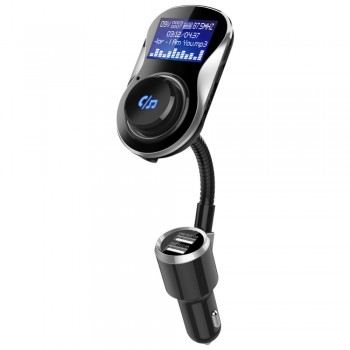 Bluetooth Car Kit FM Transmitter Modulator Wireless Hands-free Calling MP3 Player With TF U Disk Dual USB Charging for Phone